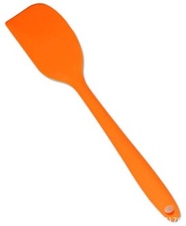 Bakken Schraper Cake Bakken Tool Food Grade Non Stick Spatel Boter Lepel Koken Siliconen Spatel Rubber Schop Bakkerij Gereedschap oranje