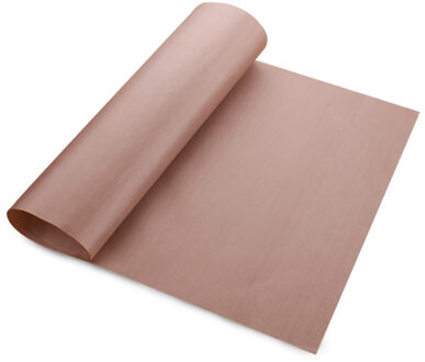 Bakken Tools Hittebestendige Vel Grill Pad Non-stick Linnen Doek Herbruikbare Bakken Mat Lade Papier Pad Oven oilpaper Macaron Pads 30-40cm koffie kleur