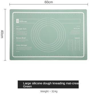 Bakken Tools Verhogen Siliconen Non-stick Verdikking Bakken Mat Gebak Rolling Kneden Pad Pizza Deeg Keuken Accessoires groen