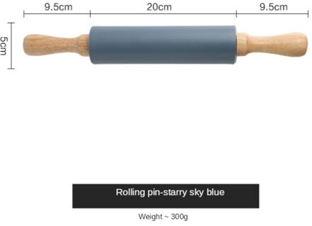 Bakken Tools Verhogen Siliconen Non-stick Verdikking Bakken Mat Gebak Rolling Kneden Pad Pizza Deeg Keuken Accessoires Rolling Pin -SkyBlue