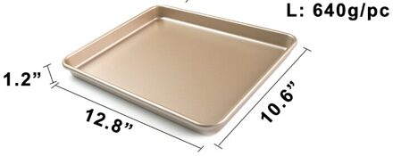 Bakken Verdikte Zware Stalen Rechthoekige Bakken Pan Cakevorm Fda Coating Set Shallow market