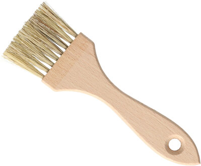 Bakkwast/barbecue invetkwast - hout - 15 cm - plat - marinade kwasten - bak borstel