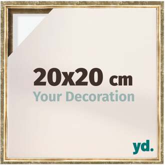 Baklijst voor Canvas 20x20 cm - Goud Antiek - MDF - Lyon