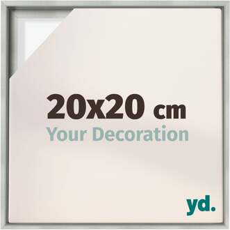 Baklijst voor Canvas 20x20 cm - Zilver Mat - MDF - Lyon