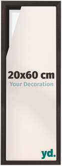Baklijst voor Canvas 20x60 cm - Eiken Donker - MDF - Lyon