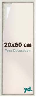 Baklijst voor Canvas 20x60 cm - White Wash - MDF - Lyon