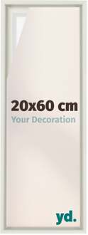 Baklijst voor Canvas 20x60 cm - Wit Mat - MDF - Lyon