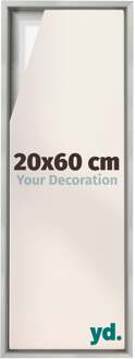 Baklijst voor Canvas 20x60 cm - Zilver Mat - MDF - Lyon