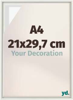 Baklijst voor Canvas 21x29,7 cm - Wit Mat - MDF - Lyon - 21x29.7 cm