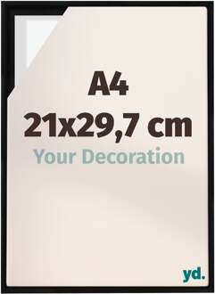 Baklijst voor Canvas 21x29,7 cm - Zwart Mat - MDF - Lyon - 21x29.7 cm