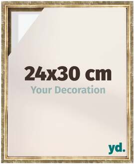 Baklijst voor Canvas 24x30 cm - Goud Antiek - MDF - Lyon