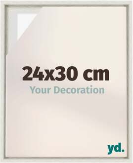 Baklijst voor Canvas 24x30 cm - White Wash - MDF - Lyon