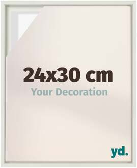 Baklijst voor Canvas 24x30 cm - Wit Mat - MDF - Lyon
