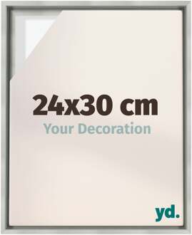 Baklijst voor Canvas 24x30 cm - Zilver Mat - MDF - Lyon