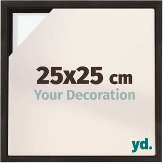 Baklijst voor Canvas 25x25 cm - Eiken Donker - MDF - Lyon
