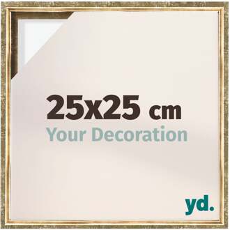 Baklijst voor Canvas 25x25 cm - Goud Antiek - MDF - Lyon