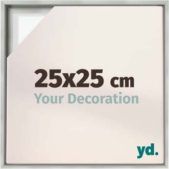 Baklijst voor Canvas 25x25 cm - Zilver Mat - MDF - Lyon