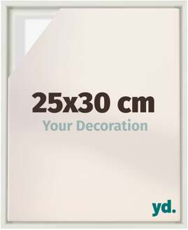 Baklijst voor Canvas 25x30 cm - Wit Mat - MDF - Lyon