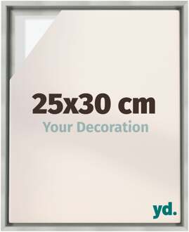Baklijst voor Canvas 25x30 cm - Zilver Mat - MDF - Lyon