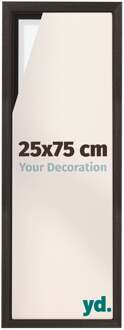 Baklijst voor Canvas 25x75 cm - Eiken Donker - MDF - Lyon