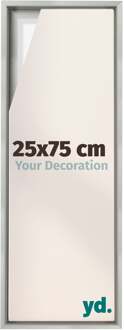 Baklijst voor Canvas 25x75 cm - Zilver Mat - MDF - Lyon