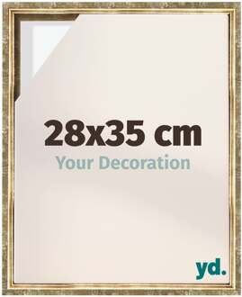 Baklijst voor Canvas 28x35 cm - Goud Antiek - MDF - Lyon