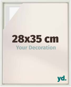 Baklijst voor Canvas 28x35 cm - Wit Mat - MDF - Lyon