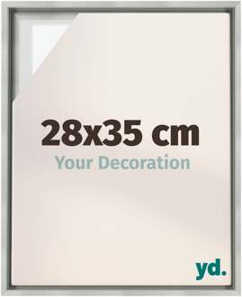Baklijst voor Canvas 28x35 cm - Zilver Mat - MDF - Lyon