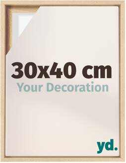 Baklijst voor Canvas 30x40 cm - Beuken - MDF - Lyon