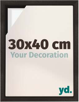 Baklijst voor Canvas 30x40 cm - Eiken Donker - MDF - Lyon