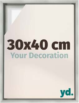 Baklijst voor Canvas 30x40 cm - Zilver Mat - MDF - Lyon