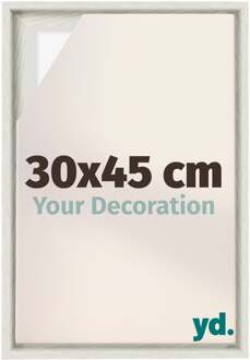 Baklijst voor Canvas 30x45 cm - White Wash - MDF - Lyon