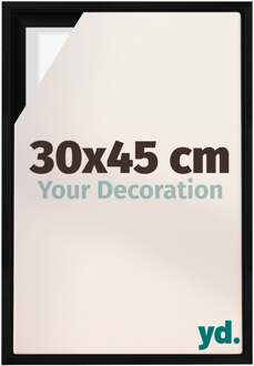 Baklijst voor Canvas 30x45 cm - Zwart Mat - MDF - Lyon