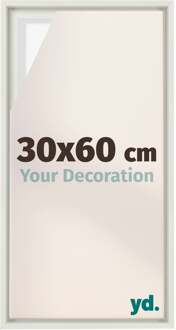 Baklijst voor Canvas 30x60 cm - Wit Mat - MDF - Lyon