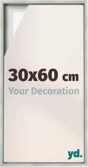 Baklijst voor Canvas 30x60 cm - Zilver Mat - MDF - Lyon