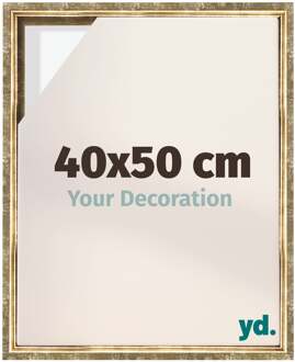 Baklijst voor Canvas 40x50 cm - Goud Antiek - MDF - Lyon