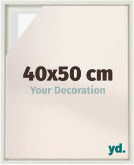 Baklijst voor Canvas 40x50 cm - Wit Mat - MDF - Lyon
