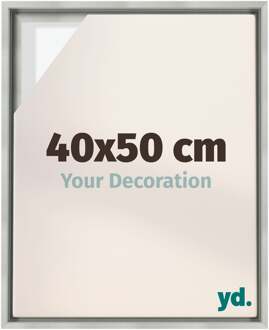 Baklijst voor Canvas 40x50 cm - Zilver Mat - MDF - Lyon