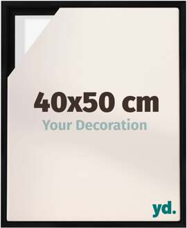 Baklijst voor Canvas 40x50 cm - Zwart Mat - MDF - Lyon