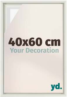 Baklijst voor Canvas 40x60 cm - Wit Mat - MDF - Lyon