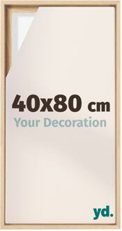 Baklijst voor Canvas 40x80 cm - Beuken - MDF - Lyon