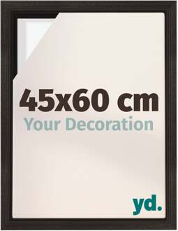 Baklijst voor Canvas 45x60 cm - Eiken Donker - MDF - Lyon
