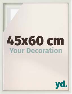Baklijst voor Canvas 45x60 cm - Wit Mat - MDF - Lyon