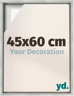 Baklijst voor Canvas 45x60 cm - Zilver Mat - MDF - Lyon