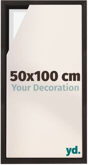 Baklijst voor Canvas 50x100 cm - Eiken Donker - MDF - Lyon