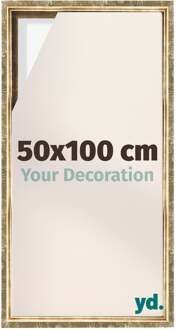 Baklijst voor Canvas 50x100 cm - Goud Antiek - MDF - Lyon