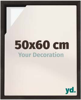 Baklijst voor Canvas 50x60 cm - Eiken Donker - MDF - Lyon