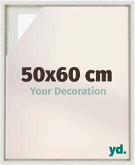 Baklijst voor Canvas 50x60 cm - White Wash - MDF - Lyon