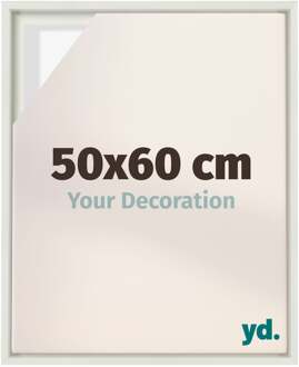 Baklijst voor Canvas 50x60 cm - Wit Mat - MDF - Lyon