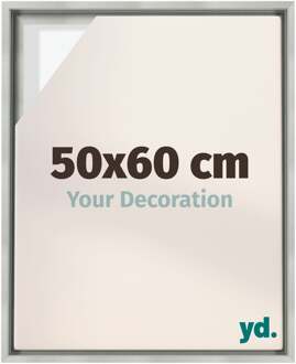 Baklijst voor Canvas 50x60 cm - Zilver Mat - MDF - Lyon